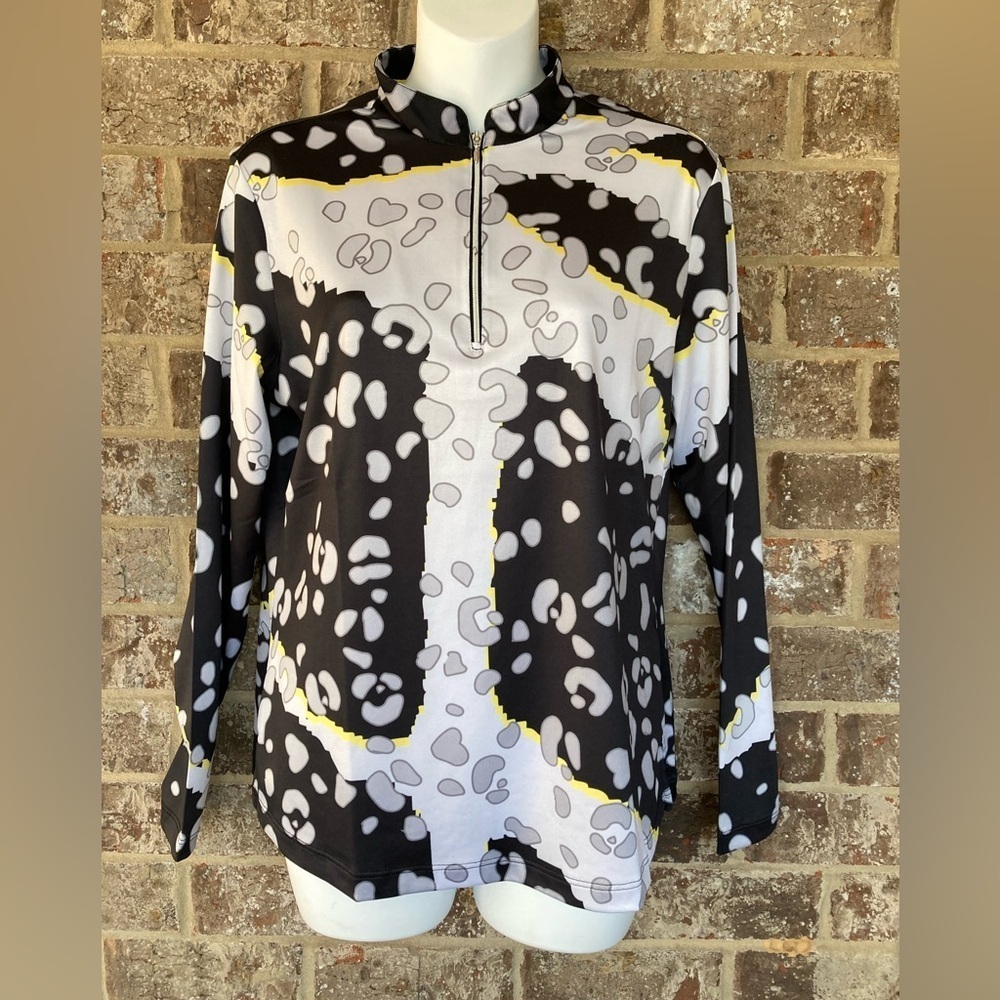 NWOT Simplicite by Jamie Sadock Women's Long Sleeve Top Golf 1/4 Zip size M - Picture 1 of 9